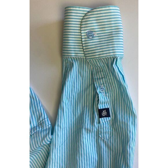 Stone Rose Button Down Dress Shirt Contrast Collar / Cuff - Size XL - Picture 2 of 10